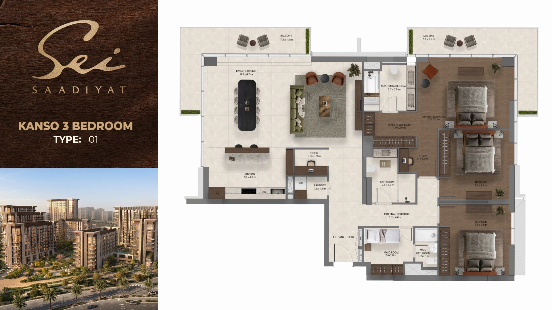3 BR